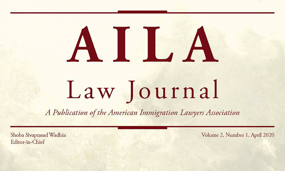 Latest AILA Law Journal is Live – Take a Look!